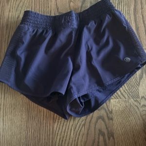purple workout shorts